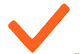 Checkmark icon representing transparency